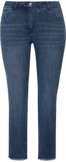 Ulla Popken Positive Thoughts Slim Leg Sarah Fit Stretch Jeans Blue Denim - NŐI RUHÁZAT 40-66 - 