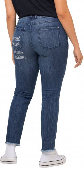 Ulla Popken Positive Thoughts Slim Leg Sarah Fit Stretch Jeans Blue Denim - NŐI RUHÁZAT 40-66 - 