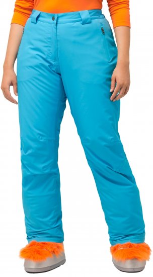 Ulla Popken Thermal Triple-Function Pants Bright Turquoise - Női Farmer & Nadrágok Nagy Méretekben – Plus Size - 