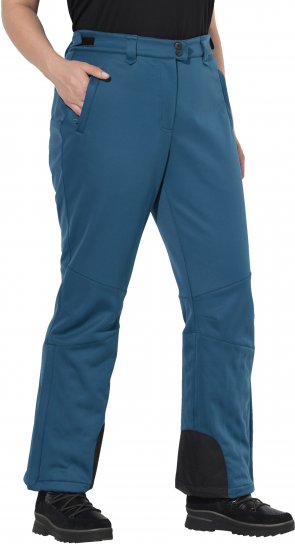 Ulla Popken Water Repellent Softshell Pants Dark Petrol - Női Farmer & Nadrágok Nagy Méretekben – Plus Size - 