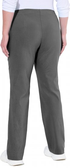 Ulla Popken Bengaline Elastic Waist Thermal Pants Graphite Grey - Női Farmer & Nadrágok Nagy Méretekben – Plus Size - 