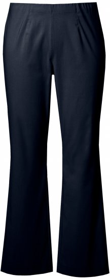 Ulla Popken Bengaline Elastic Waist Thermal Pants Navy - Női Farmer & Nadrágok Nagy Méretekben – Plus Size - 