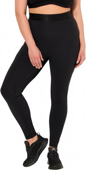 Ulla Popken Lightfit Quick Drying Leggings Black - Női Farmer & Nadrágok Nagy Méretekben – Plus Size - 