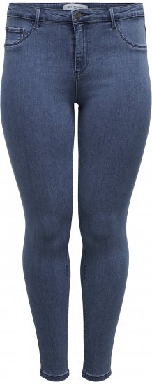Only Carmakoma Thunder Life Skinny Fit Jeans Blue Denim - Női Farmer & Nadrágok Nagy Méretekben – Plus Size - 