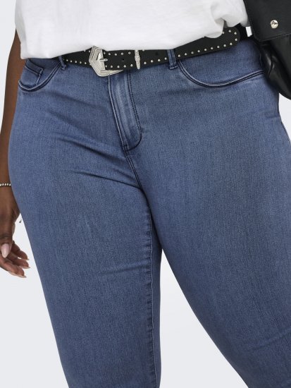 Only Carmakoma Thunder Life Skinny Fit Jeans Blue Denim - Női Farmer & Nadrágok Nagy Méretekben – Plus Size - 