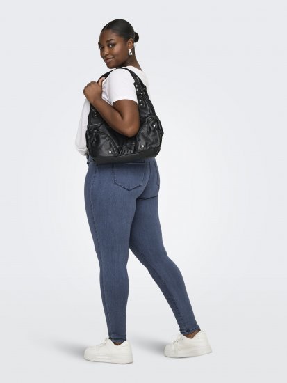 Only Carmakoma Thunder Life Skinny Fit Jeans Blue Denim - Női Farmer & Nadrágok Nagy Méretekben – Plus Size - 