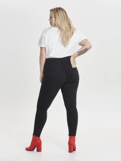 Only Carmakoma Anna Life Skinny Jeans Black - Farmer - 