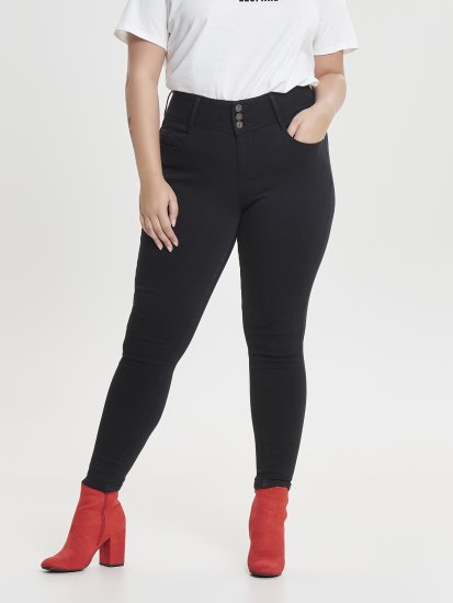 Only Carmakoma Anna Life Skinny Jeans Black - Farmer - 