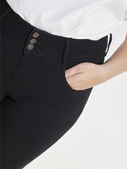 Only Carmakoma Anna Life Skinny Jeans Black - Farmer - 
