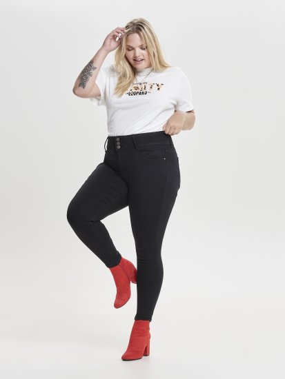 Only Carmakoma Anna Life Skinny Jeans Black - Farmer - 