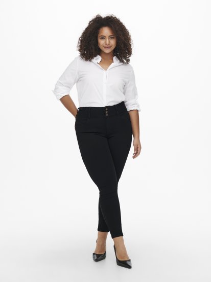 Only Carmakoma Anna Life Skinny Jeans Black - Farmer - 