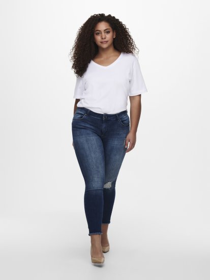 Only Carmakoma Willy Skinny Fit Jeans Blue - Farmer - 