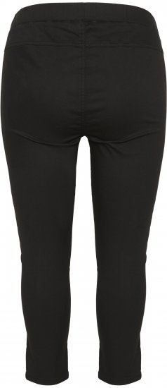 Kaffe Curve Ana Rövidített Twill Jeggings Mélyfekete - Női Farmer & Nadrágok Nagy Méretekben – Plus Size - 