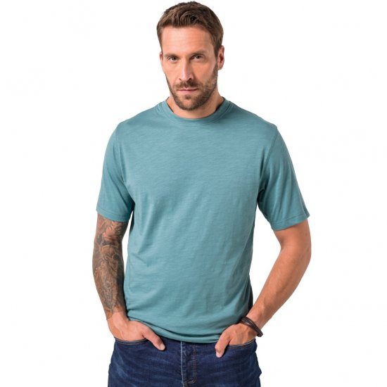 JP1880 T-Shirt Short Sleeve Soft Jersey Turquoise - Pólók - Nagyméretű pólók - 2XL-14XL