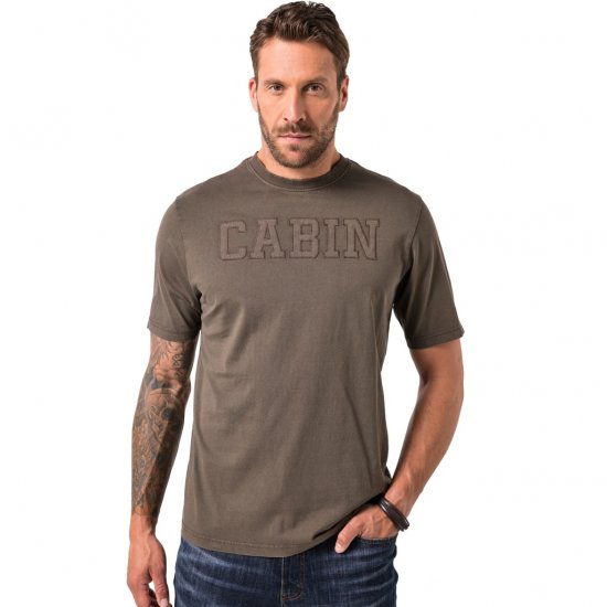 JP1880 T-Shirt Cabin Vintage Mocha - Pólók - Nagyméretű pólók - 2XL-14XL