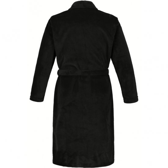 JP1880 Bathrobe with Spacious Patch Pockets Black - Alsónemű & Strandruhák - Nagyméretű Alsónemű 2XL-8XL