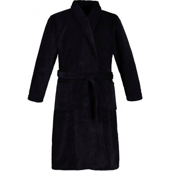 JP1880 Bathrobe with Spacious Patch Pockets Dark Navy - Alsónemű & Strandruhák - Nagyméretű Alsónemű 2XL-8XL