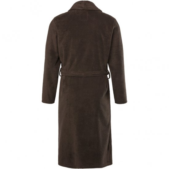 JP1880 Bathrobe Extra Soft Terry Cloth Brown - Alsónemű & Strandruhák - Nagyméretű Alsónemű 2XL-8XL