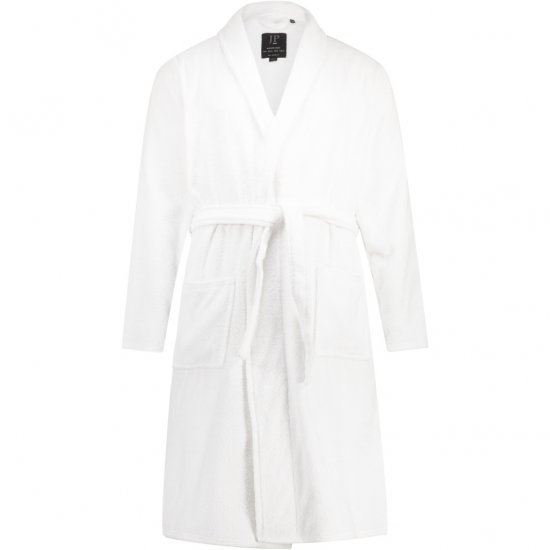 JP1880 Bathrobe Extra Soft Terry Cloth White - Alsónemű & Strandruhák - Nagyméretű Alsónemű 2XL-8XL