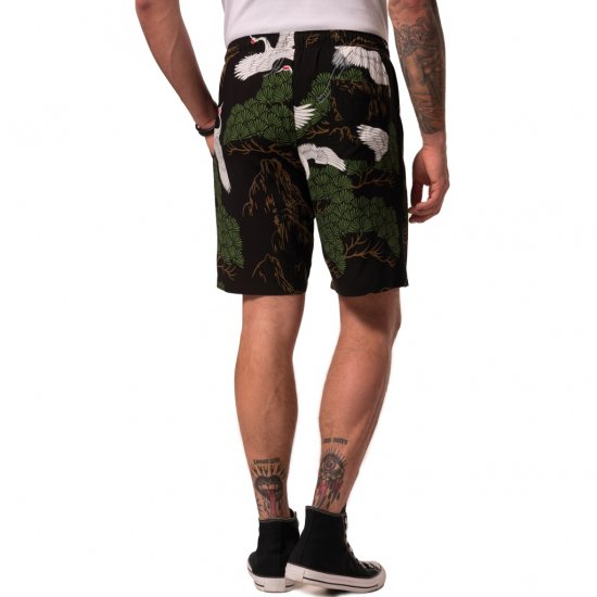 JP1880 Bermuda Shorts All-over Print Black - Rövidnadrág - Nagyméretű Rövidnadrág W40-W60