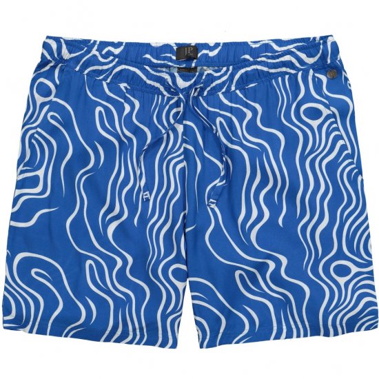 JP1880 Bermuda Shorts All-over Print Royal Blue - Rövidnadrág - Nagyméretű Rövidnadrág W40-W60