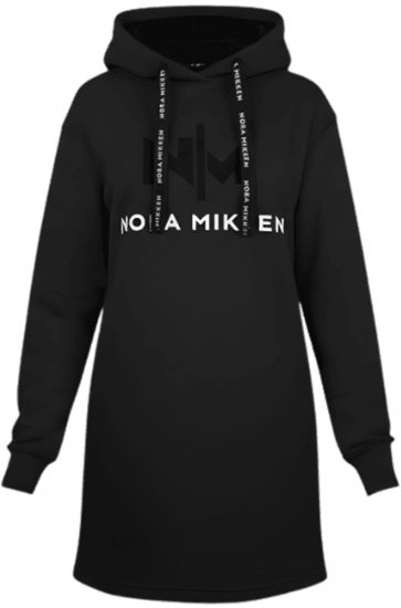 Nora Mikken KADRI Long Hoodie Black - Pulóverek & kapucnis pulóverek - 