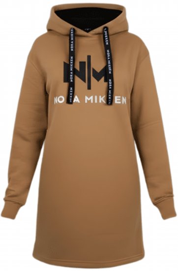 Nora Mikken KADRI Long Hoodie Camel - Pulóverek & kapucnis pulóverek - 