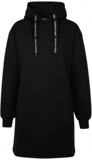 Nora Mikken KRISTINA Long Hoodie Black - Pulóverek & kapucnis pulóverek - 