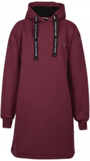 Nora Mikken KRISTINA Long Hoodie Burgundy - Pulóverek & kapucnis pulóverek - 