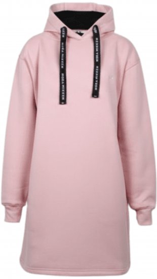 Nora Mikken KRISTINA Long Hoodie Pink - Pulóverek & kapucnis pulóverek - 