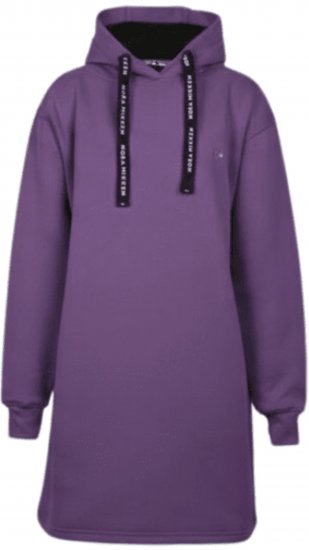Nora Mikken KRISTINA Long Hoodie Purple - Pulóverek & kapucnis pulóverek - 