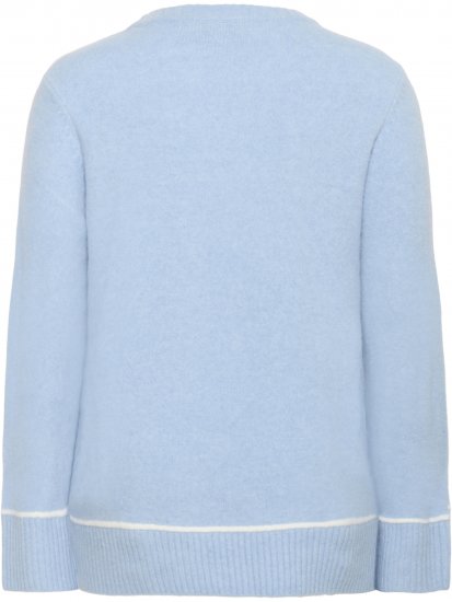 Kaffe Curve Jina Knit Pullover Powder Blue Melange - Kötött pulóverek - 