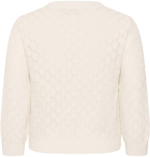 Kaffe Curve Kathrina Pullover White - Kötött pulóverek - 