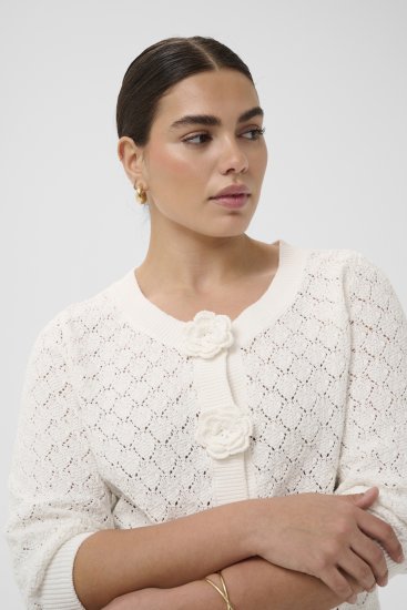 Kaffe Curve Kathrina Pullover White - Kötött pulóverek - 
