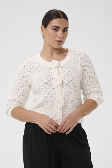 Kaffe Curve Kathrina Pullover White - Kötött pulóverek - 
