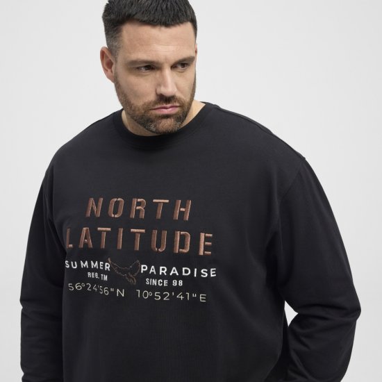 North Latitude Sweatshirt Black - Pulóverek & kapucnis pulóverek - Pulóverek & Kapucnis pulóver 2XL-12XL