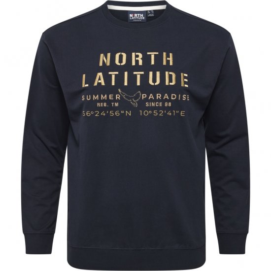 North Latitude Sweatshirt Navy - Pulóverek & kapucnis pulóverek - Pulóverek & Kapucnis pulóver 2XL-12XL