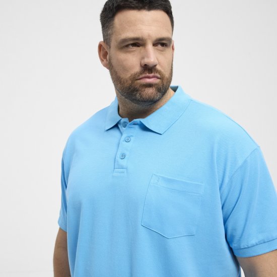 North Latitude Polo Pique Short Sleeve Turquoise - Pólóingek - Galléros Pólók 2XL-8XL - Pólóingek 2XL-8XL