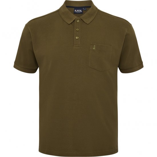 North Latitude Polo Pique Short Sleeve Green - Pólóingek - Galléros Pólók 2XL-8XL - Pólóingek 2XL-8XL