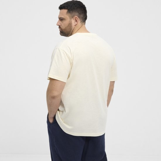 North Latitude T-shirt Printed Short Sleeve Off-White - Pólók - Nagyméretű pólók - 2XL-14XL