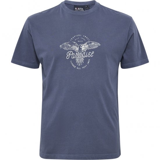 North Latitude T-Shirt Printed Navy - Pólók - Nagyméretű pólók - 2XL-14XL