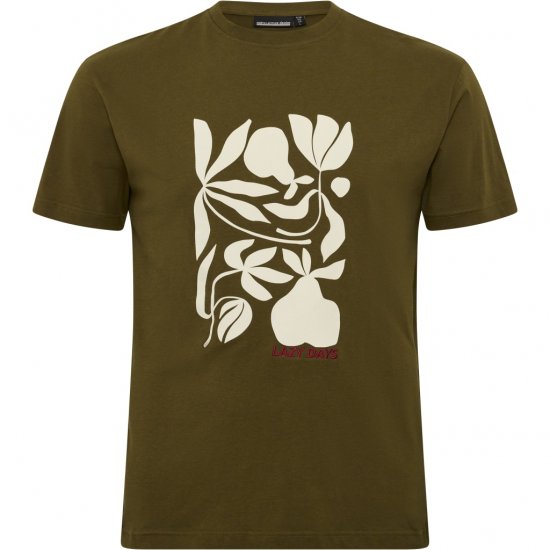 North Latitude T-Shirt Lazy Days Green - Pólók - Nagyméretű pólók - 2XL-14XL