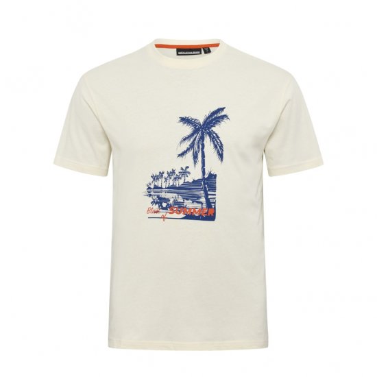 North Latitude T-Shirt Printed Off-White - Pólók - Nagyméretű pólók - 2XL-14XL