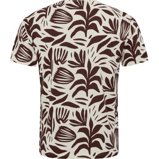 North Latitude T-Shirt Printed Allover Bordeaux - Pólók - Nagyméretű pólók - 2XL-14XL