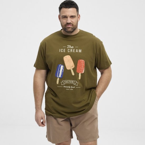 North Latitude T-Shirt Ice Cream Green - Pólók - Nagyméretű pólók - 2XL-14XL