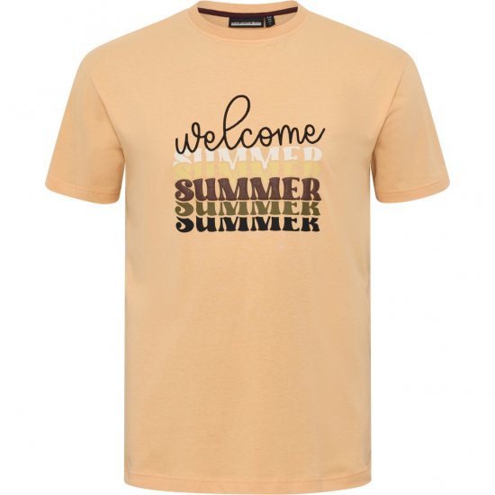 North Latitude T-Shirt Summer Peach - Pólók - Nagyméretű pólók - 2XL-14XL