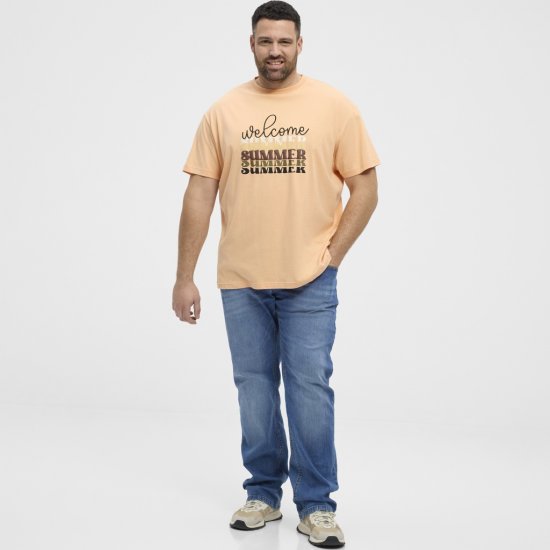 North Latitude T-Shirt Summer Peach - Pólók - Nagyméretű pólók - 2XL-14XL