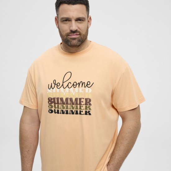 North Latitude T-Shirt Summer Peach - Pólók - Nagyméretű pólók - 2XL-14XL
