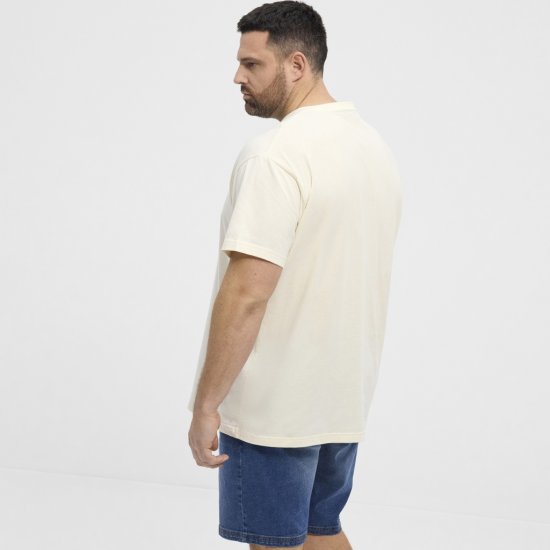 North Latitude T-Shirt Eggplant Off-White - Pólók - Nagyméretű pólók - 2XL-14XL