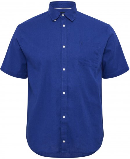 North Latitude Shirt Linen Cotton Short Sleeve Blue - Ingek - Ingek 2XL-10XL